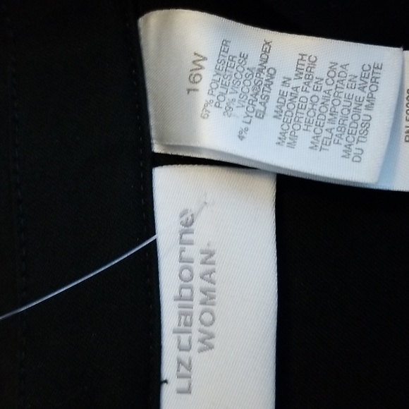 Liz Claiborne Woman Black Zip Front Jacket Size 16W - Picture 8 of 11